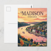 Carte Postale Madison États-Unis (Devant / Derrière)