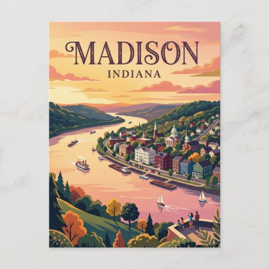 Carte Postale Madison États-Unis (Devant)