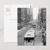 Carte Postale Madison Street, Chicago, 1900 (Devant / Derrière)