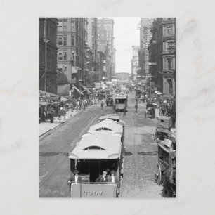 Carte Postale Madison Street, Chicago, 1900