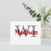 Carte Postale madison wi red (Debout devant)