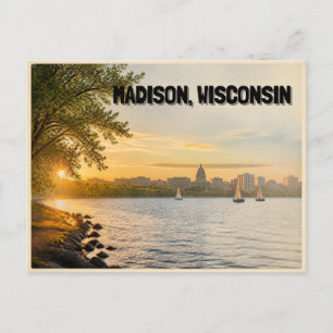 Carte Postale Madison Wisconsin Lac Mendota