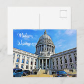 Carte Postale Madison, Wisconsin Postcard The Capitol (Devant / Derrière)