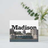 Carte Postale Madison Wisconsin Skyline avec Madison dans le cie (Debout devant)