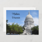 Carte Postale Madison, Wisconsin State Capitol (Devant / Derrière)