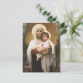 Carte Postale Madone des Roses de Bouguereau (Debout devant)