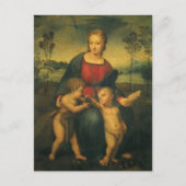 Carte Postale Madone du Chardonneret de Raphaël (Devant)