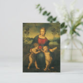 Carte Postale Madone du Chardonneret de Raphaël (Debout devant)