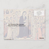 Carte Postale Madone Enfilée Et Enfant, Les Anges De Duccio (Dos)