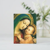 CARTE POSTALE MADONE ET ENFANT (Debout devant)