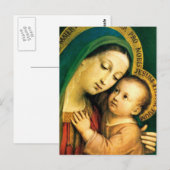 CARTE POSTALE MADONE ET ENFANT (Devant / Derrière)