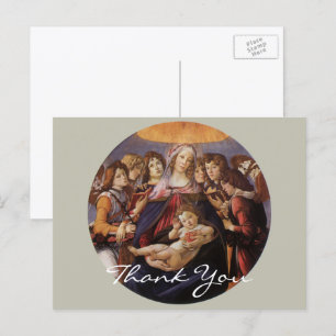 Carte Postale Madone et Enfant avec des Anges par Sandro Bottice