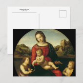 Carte Postale Madone et Enfant de Raphaël (Devant / Derrière)