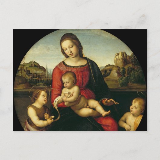 Carte Postale Madone et Enfant de Raphaël (Devant)