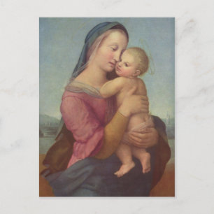 Carte Postale Madone et Enfant (La Madone Tempi) de Raphaël