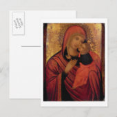 Carte Postale Madonna and Child, c.1650 (panel) (Devant / Derrière)