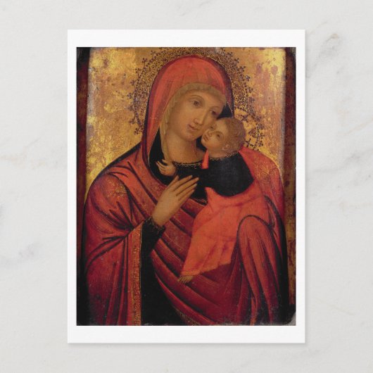 Carte Postale Madonna and Child, c.1650 (panel) (Devant)