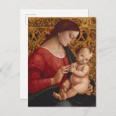 Carte Postale Madonna and Child, environ 1505-07 (Devant / Derrière)