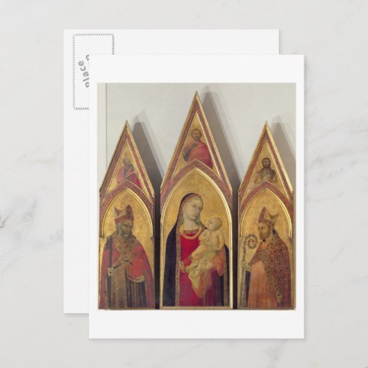 Carte Postale Madonna and Child with SS. Nicholas and Proculus (Devant / Derrière)