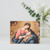 Carte Postale Madonna avec enfant et anges (Debout devant)