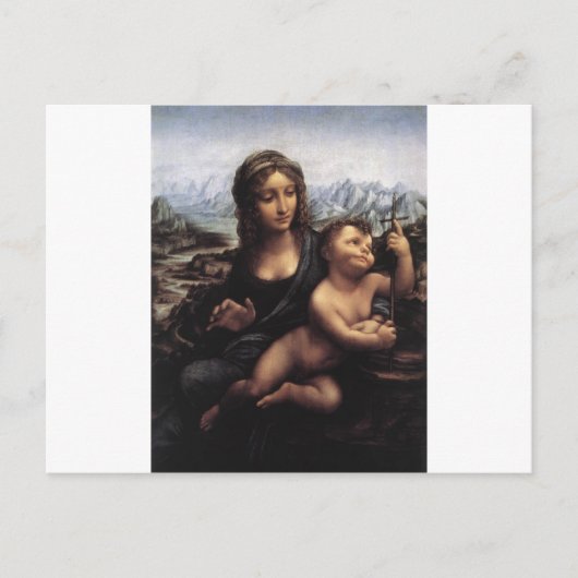 Carte Postale Madonna avec le Yarnwinder (Devant)