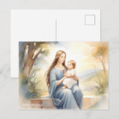 Carte Postale Madonna avec l'enfant Jésus (Devant / Derrière)