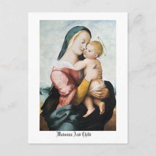 Carte postale Madonna & Child (Devant)