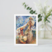 Carte Postale Madonna de la Lily, Mucha (Debout devant)