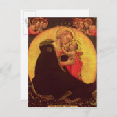 Carte Postale Madonna de l'humilité, 1390-1400 (Devant / Derrière)