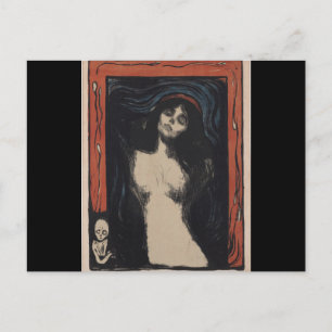 Carte Postale Madonna d'Edvard Munch, peintre symboliste