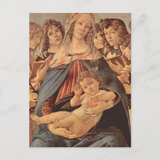 Carte Postale Madonna della Melagrana by Botticelli (Devant)