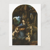 Carte Postale Madonna des Rochers par Léonard de Vinci c.1483 (Devant)