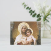 Carte Postale Madonna des Roses par Bouguereau (Debout devant)