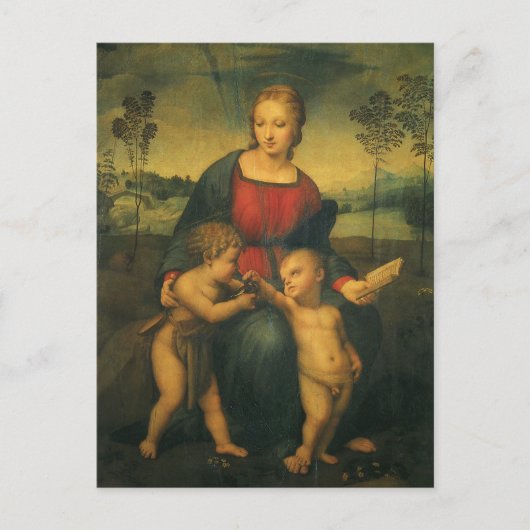 Carte Postale Madonna du Goldfinch par Raphael Sanzio (Devant)