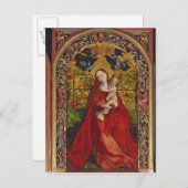 Carte Postale Madonna du Rose Bower, 1473 (Devant / Derrière)