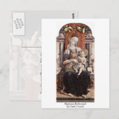 Carte Postale Madonna Écrit Par Carlo Crivelli (Devant / Derrière)