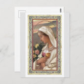 Carte Postale Madonna en blanc (Devant / Derrière)