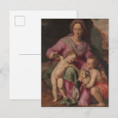Carte Postale Madonna & Enfant avec Saint Jean le Baptiste (Devant / Derrière)