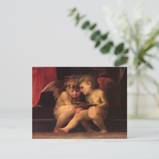 Carte Postale Madonna Enthronée de quatre saints en détail (Debout devant)