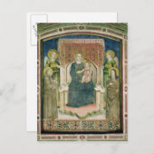 Carte Postale Madonna Enthronée de saint François d'Assise (Devant / Derrière)