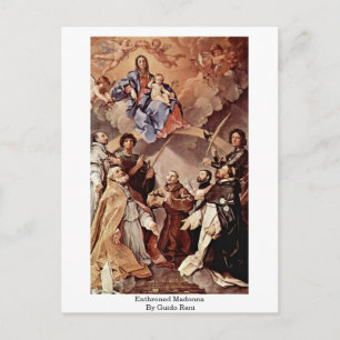 Carte Postale Madonna Entrônée Par Guido Reni