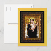 Carte postale Madonna et Child Fine Art Holiday (Devant / Derrière)