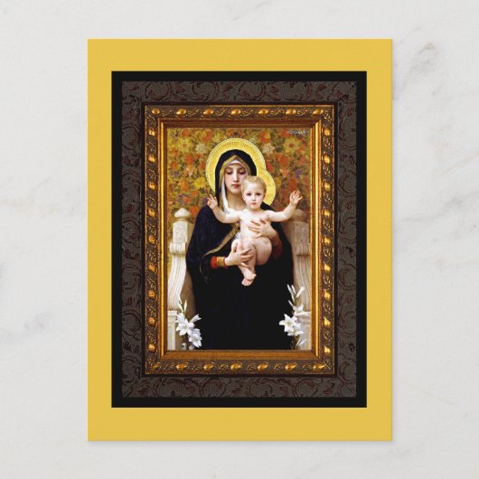 Carte postale Madonna et Child Fine Art Holiday (Devant)