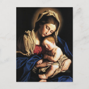 CARTE POSTALE MADONNA ET ENFANT