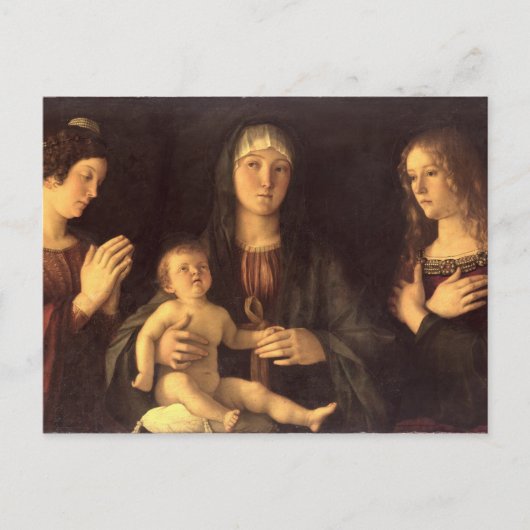 Carte Postale Madonna et Enfant avec St. Mary Magdalene et St. (Devant)
