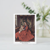 Carte Postale Madonna Et Enfant Lecture Par Jan Van Eyck (Debout devant)