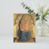 Carte Postale Madonna et Enfant, panneau central d'un triptyque (Debout devant)