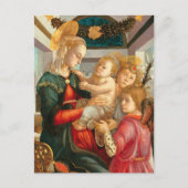 Carte Postale Madonna et enfant Sandro Botticelli Christian (Devant)