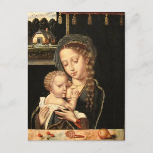 Carte Postale Madonna et la garde d'enfants