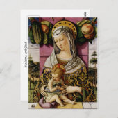 Carte Postale Madonna et l'enfant (Devant / Derrière)
